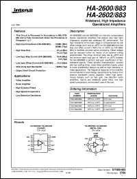 HA-2600/883 Datasheet