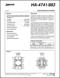HA-4741/883 Datasheet