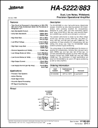 HA-5222/883 Datasheet