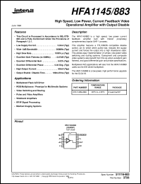 HFA1145/883 Datasheet