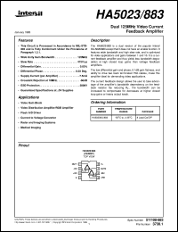 HA5023/883 Datasheet