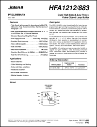 HFA1212/883 Datasheet