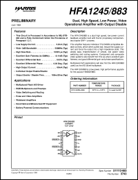 HFA1245/883 Datasheet