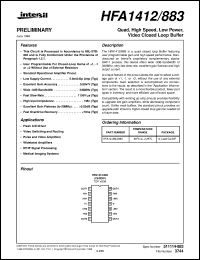 HFA1412/883 Datasheet