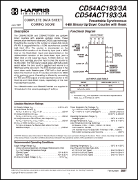 CD54AC191F3A Datasheet