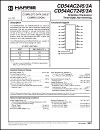 CD54ACT20F3A Datasheet