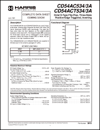 CD54AC534F3A Datasheet