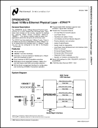DP83924BVCE Datasheet