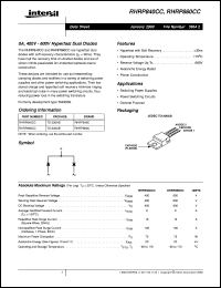 RHRP860CC Datasheet