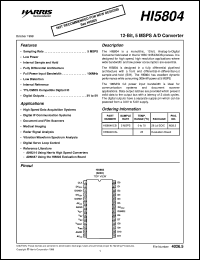 HI5804 Datasheet