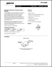 RFF70N06 Datasheet