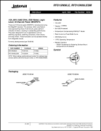 RFD15N06LE Datasheet