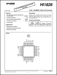 HI1826 Datasheet