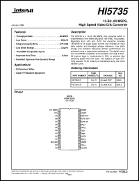 HI5735 Datasheet
