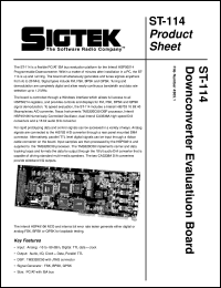 ST-114 Datasheet