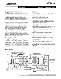 HSP50216 Datasheet