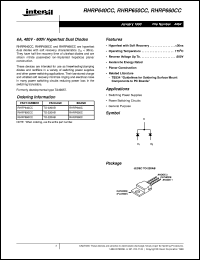 RHRP640CC Datasheet