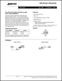 HPLR3103 Datasheet