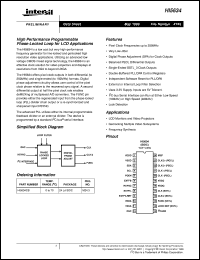 HI5634 Datasheet