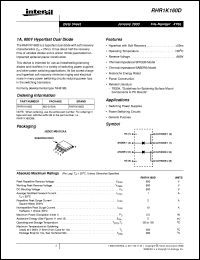 RHR1K160D Datasheet