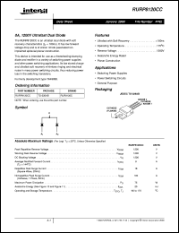 RURP8120CC Datasheet