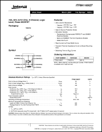 ITF86116SQT Datasheet