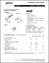HUF75545P3 Datasheet