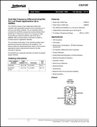 CA3102 Datasheet