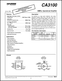 CA3100 Datasheet