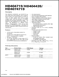 HD404439FS Datasheet