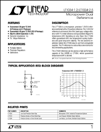 LT1034-1.2 Datasheet