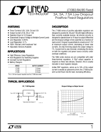 LT1084-FIXED Datasheet