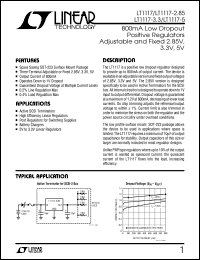 LT1117-2.85 Datasheet