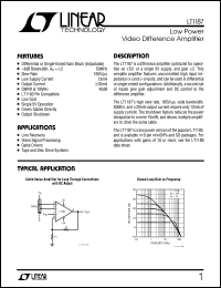LT1187 Datasheet