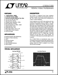 LT1205 Datasheet