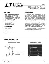 LT1206 Datasheet