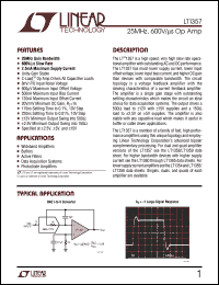 LT1357 Datasheet