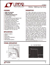 LT1363 Datasheet