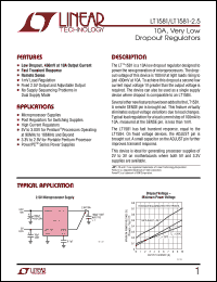 LT1581-2.5 Datasheet