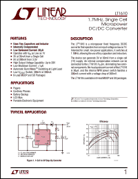 LT1610 Datasheet