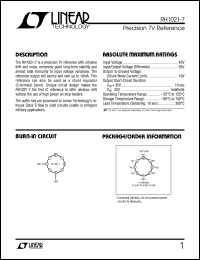 RH1021-10 Datasheet