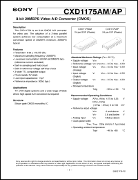 CXD1175AM Datasheet