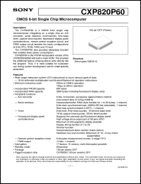 CXP820P60 Datasheet