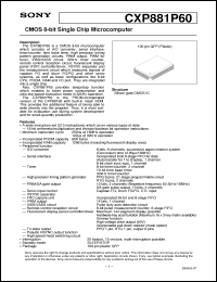 CXP881P60 Datasheet
