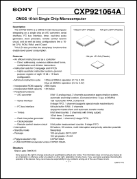 CXP921000A Datasheet