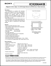 ICX205AL Datasheet