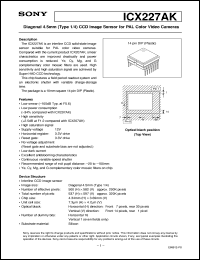 ICX224AQF Datasheet