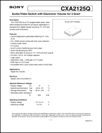 CXA2108AQ Datasheet