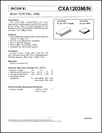 CXA1207AR Datasheet