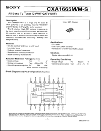 CXA1665AM-S Datasheet